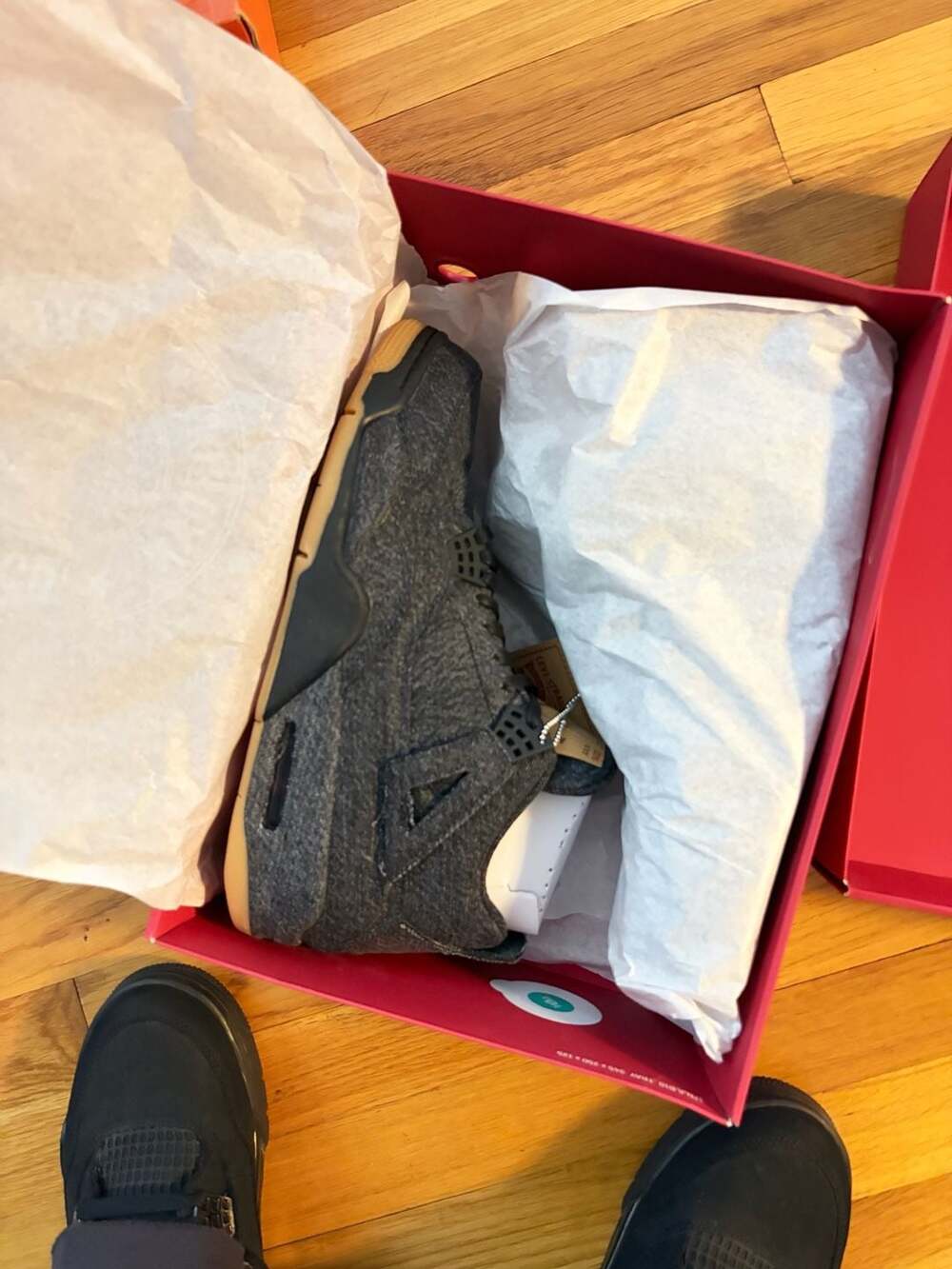Levi's x Air Jordan 4 Retro 'Black Denim' Sneakers